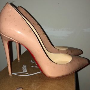 Christian Louboutin Pigalle Follies Nude/Gold